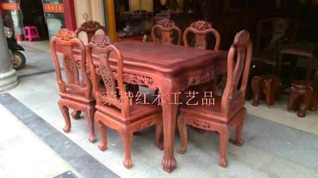 Vietnamese mahogany furniture Myanmar rosewood red heart material European-style grape table raw embryo processing panel panel