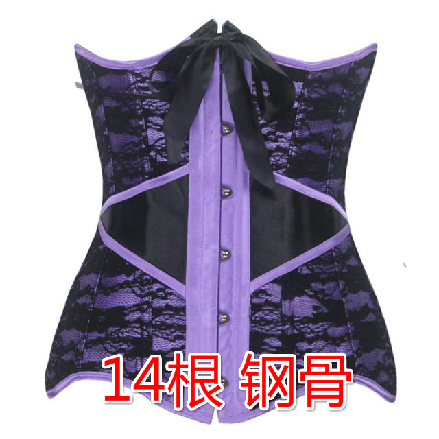 European and American body steel bone inelastic bungalow dress bride postnatal court shapewear waist seal waist clip-Taobao