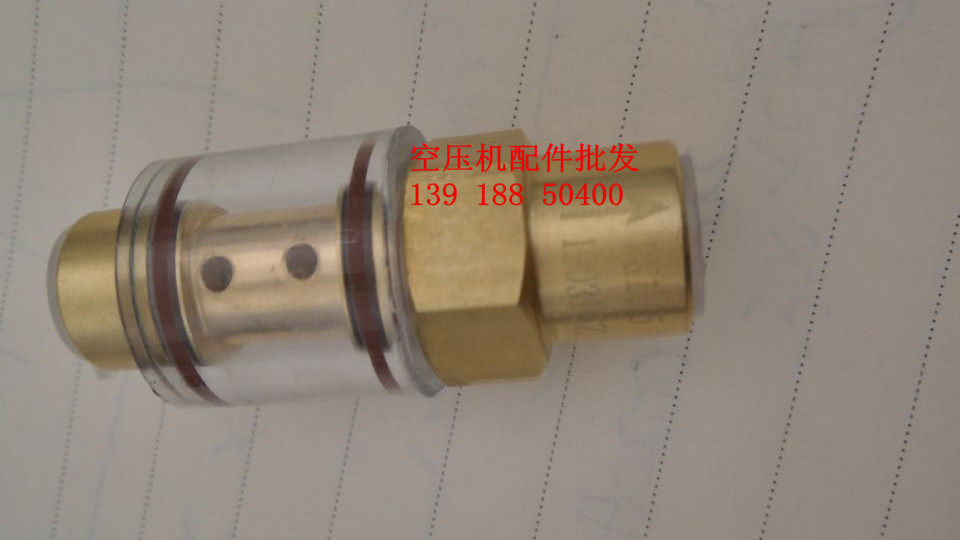 Screw air compressor oil return one-way valve two ends 1 minute inner wire transparent visible oil return valve 1 8