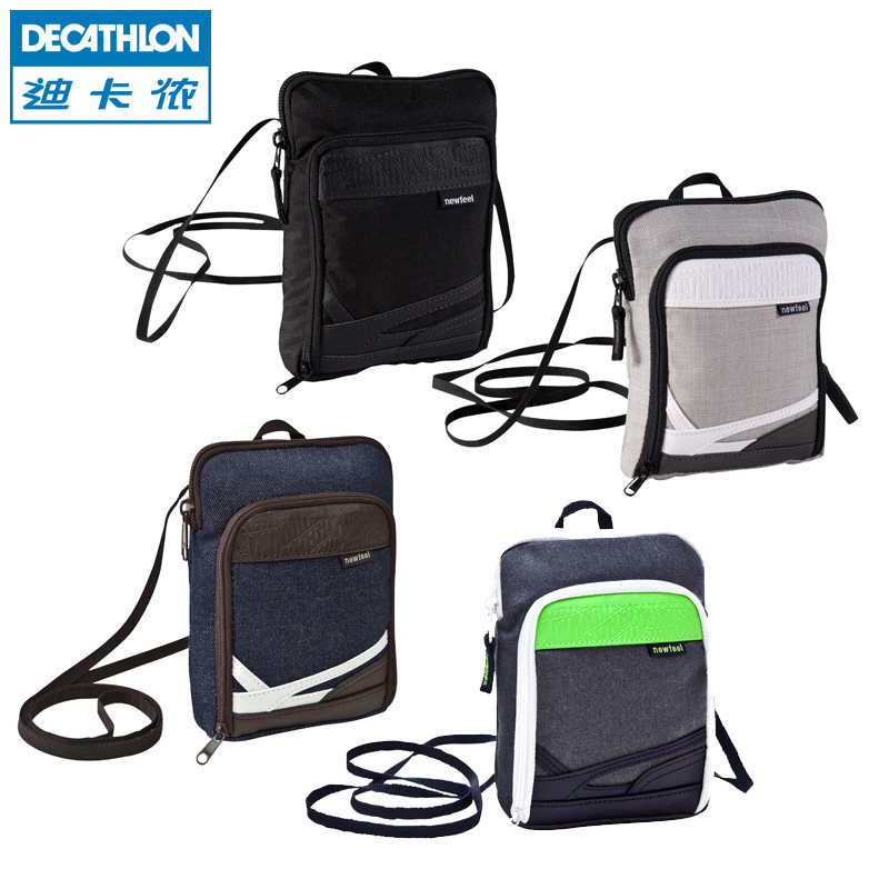 迪卡侬 斜挎包小挂包零钱包 男女斜跨小包运动小包NEWFEEL