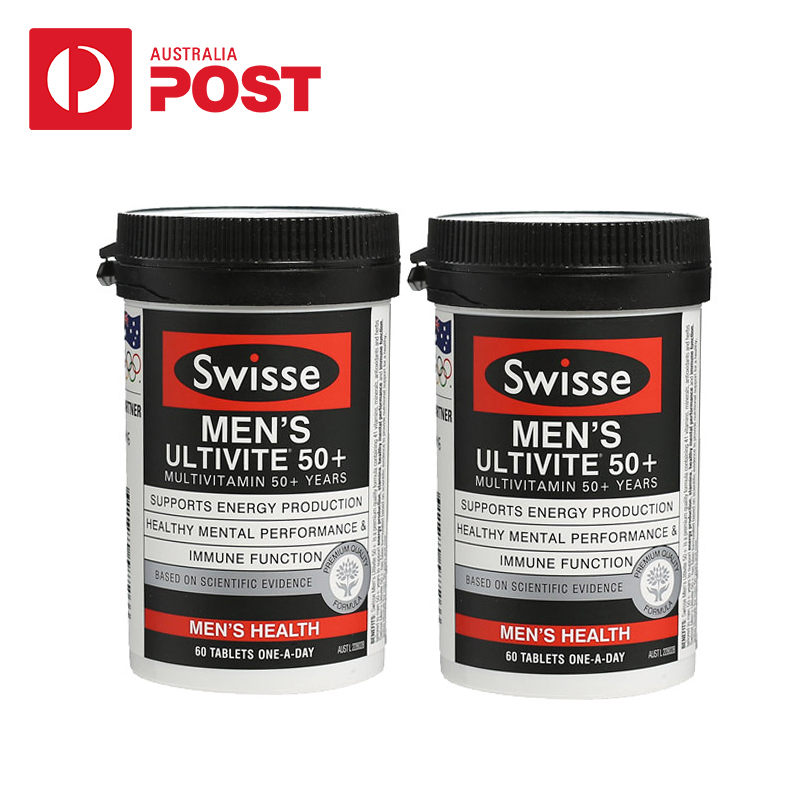 Swisse 男性复合维生素60粒*2瓶 中老年50岁以上澳洲进口保健品