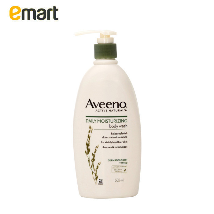 EMART易买得 韩国Aveeno艾维诺保湿身体沐浴乳532ml 滋润深层清洁