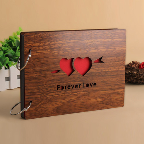 Wooden DIY Album Handmade Adhesive Style Movie Set Baby Growth Commemorative Album Lovers Romantic Creative Gifts