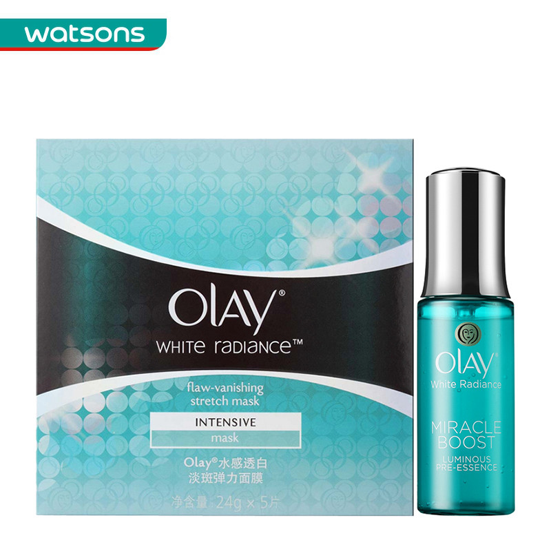 【屈臣氏】组合 玉兰油I水感透白奇迹赋能肌底液40ml+弹力面膜5片