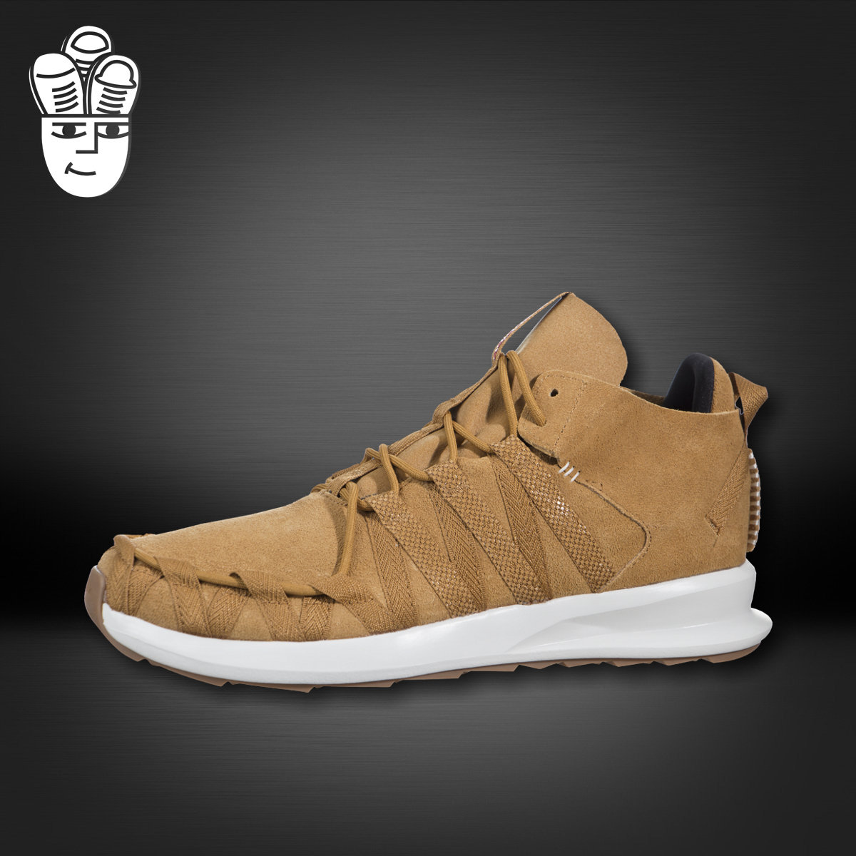 阿迪达斯Adidas SL Loop Moc三叶草男子高帮休闲鞋 麂皮运动鞋