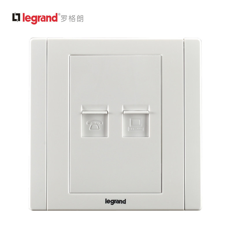 Roguerren Switch Socket Panel Meiya White Network Route Wall Phone PC Socket