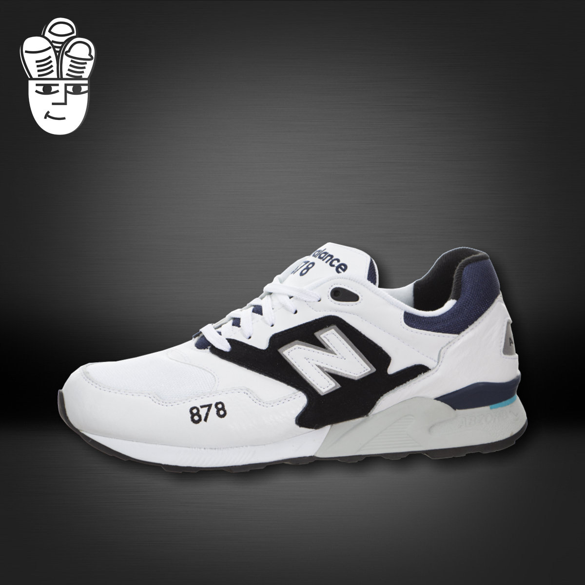 New Balance 878 NB男子经典跑步鞋 慢跑鞋 运动休闲鞋 原白配色