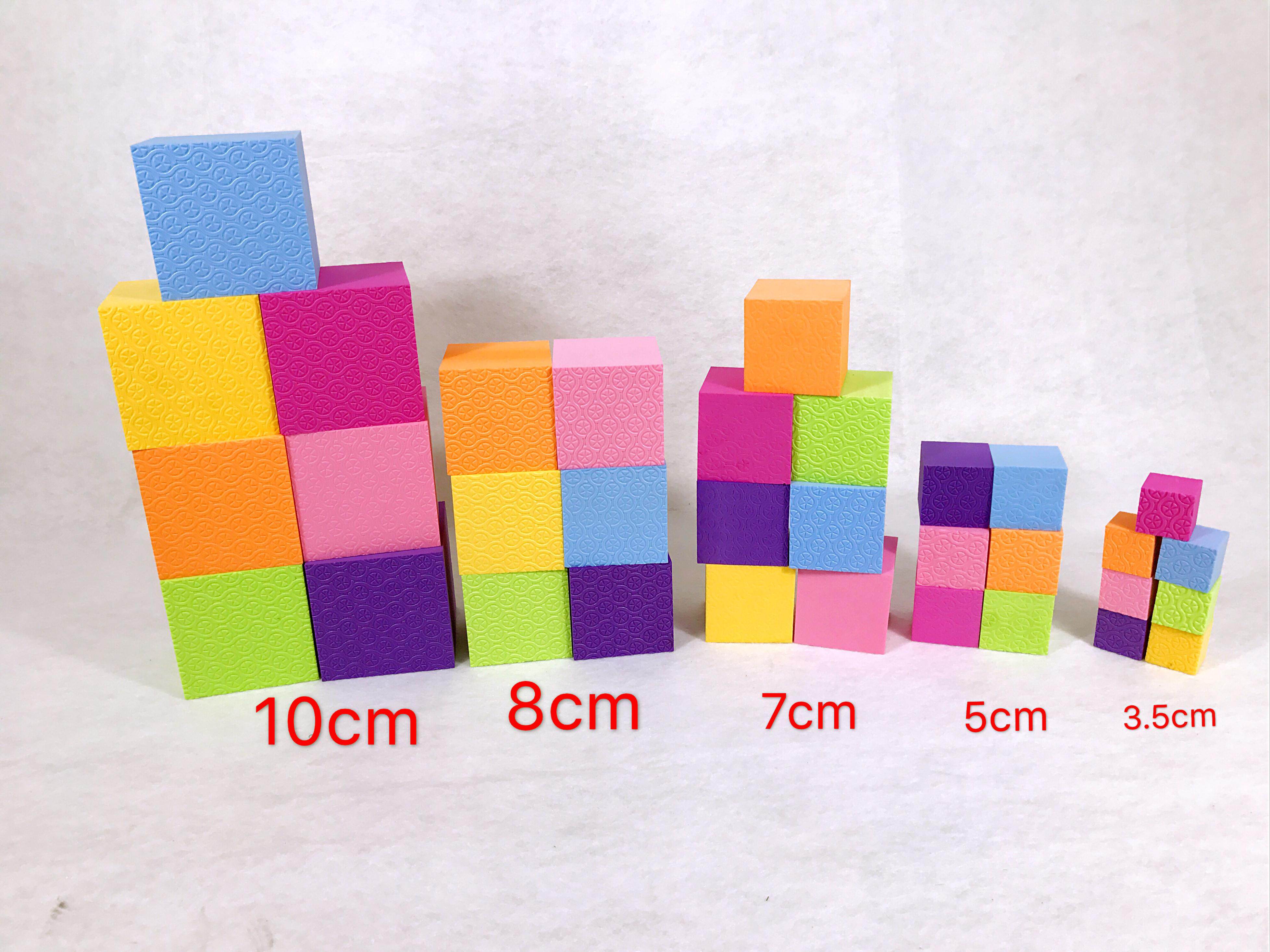 100 large pieces of foam cube cube shape volume wood block mathematics teaching aids kindergarten foam building blocks