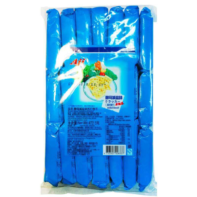 【苏宁易购】Aji 苏打饼干（酵母减盐味）472.5g/袋