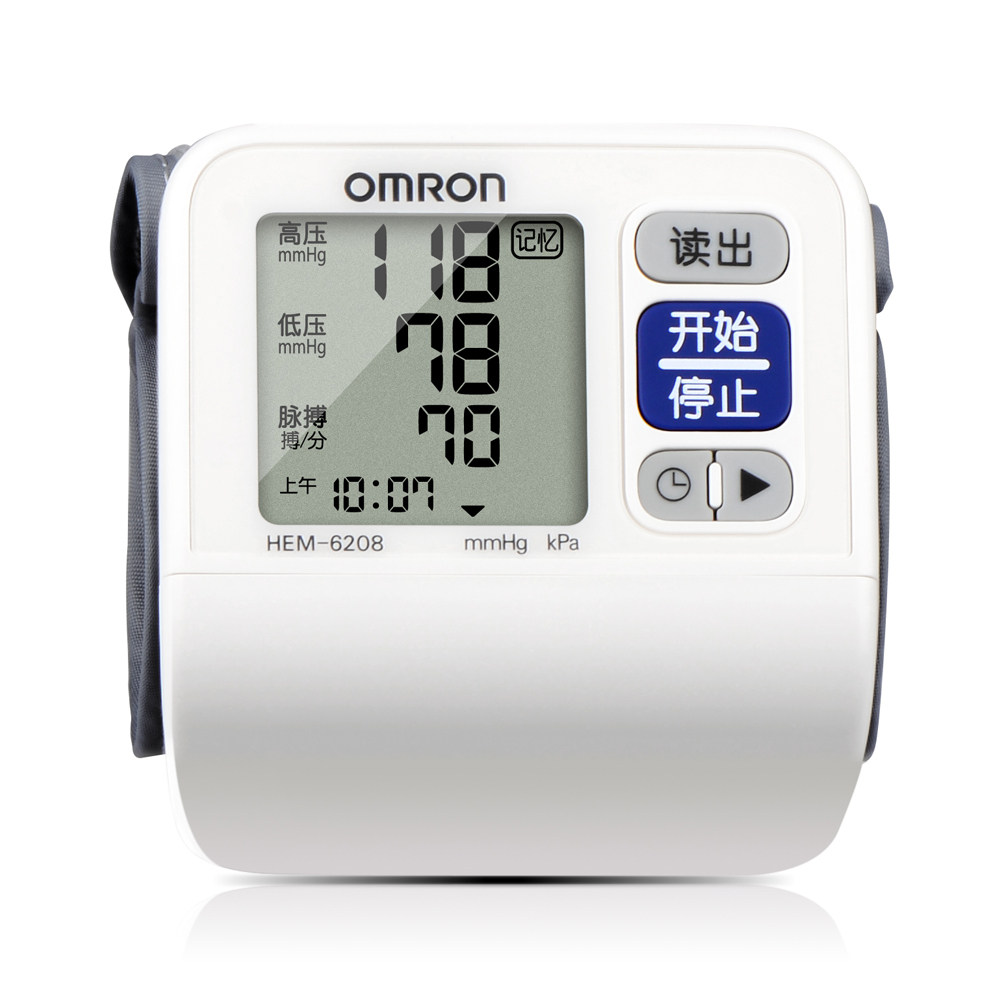 欧姆龙 电子血压计仪 HEM-6208 家用手腕式血压计 测血压 包邮