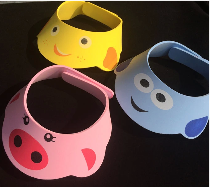 Card Mi baby baby shower cap Children's shower cap adjustable waterproof shampoo cap Oversized national