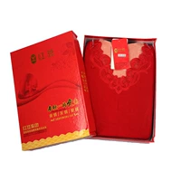 Red bean lady đích thực cộng với nhung dày V-cổ đỏ cơ thể hai lớp đồ lót nhiệt - Phù hợp với nóng lên bộ cotton nữ học sinh