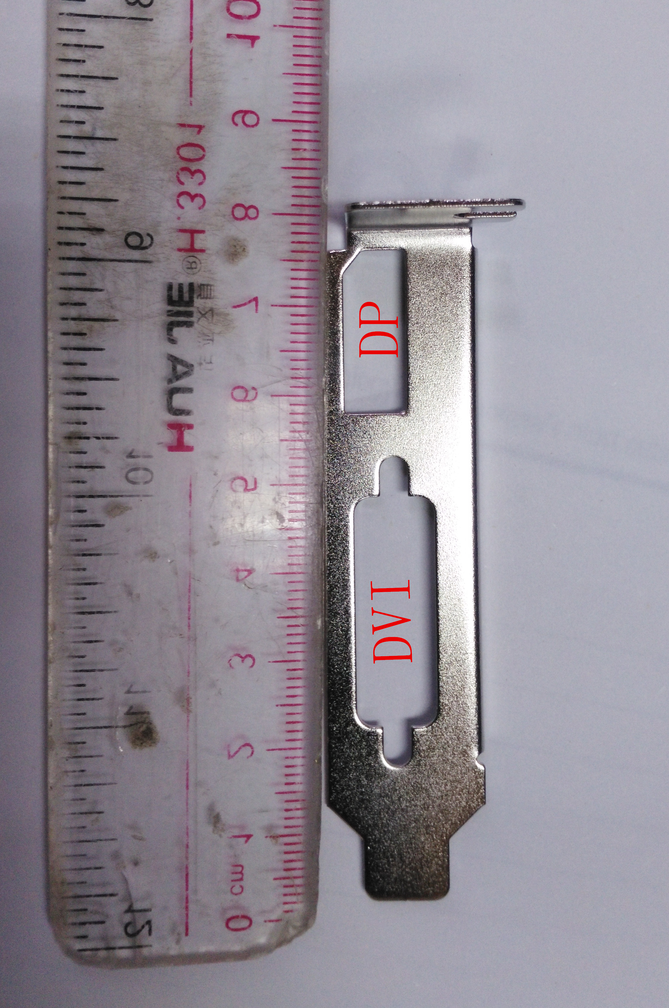 DVI DP short short half high knife card graphics card baffle baffle Lenovo HP Dell small main case