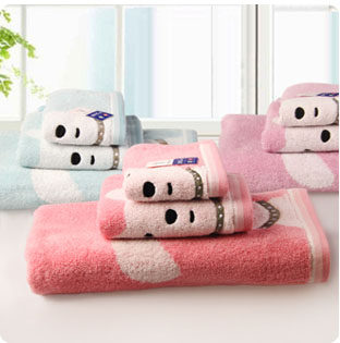Wholesale Gold Number of pure cotton towel fang towel bath towels Three sets of gift boxes Tink when dogs return to the house to buy prizes