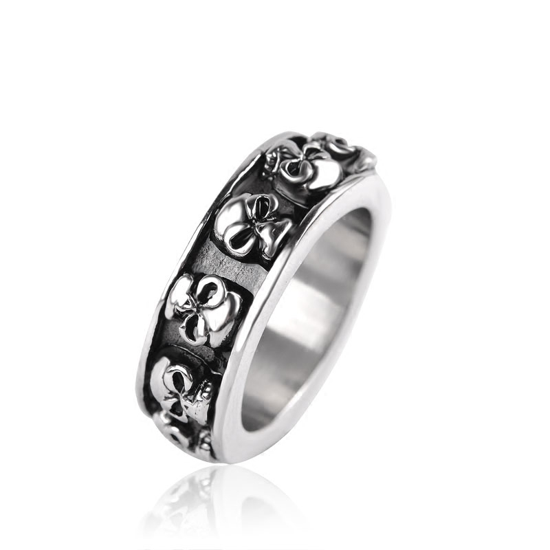 Bague homme PUNK ELEMENTS en Acier au titane - Ref 3086464 Image 5