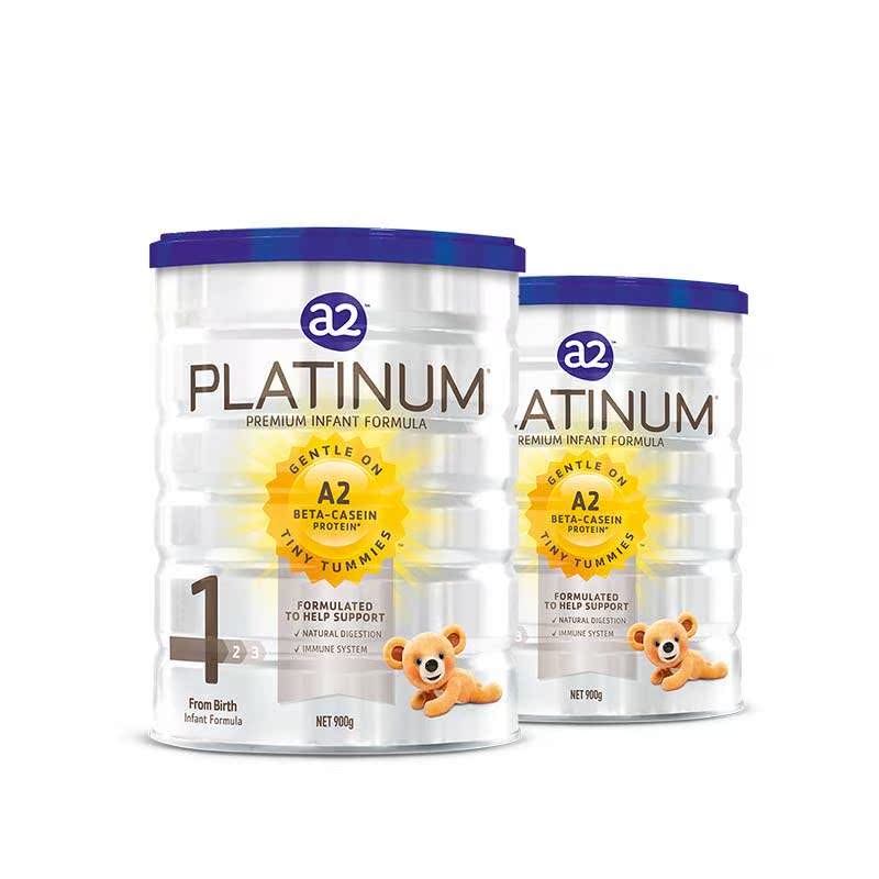 【预售*免税48元】A2 Platinum婴儿牛奶粉铂金1段 2罐