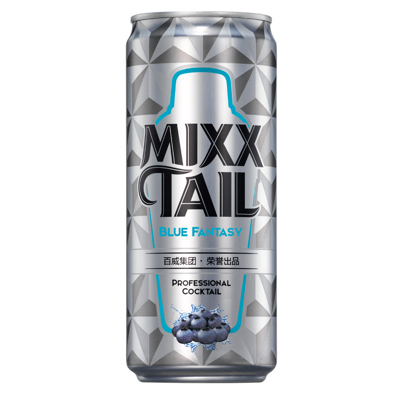【天猫超市】Mixxtail/魅夜预调鸡尾酒 蓝色幻想3.8度 310ml/听装
