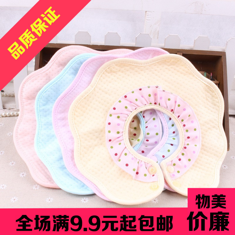2017 Newborn Princess cotton lace bib Baby waterproof saliva towel octagonal bib bib wholesale