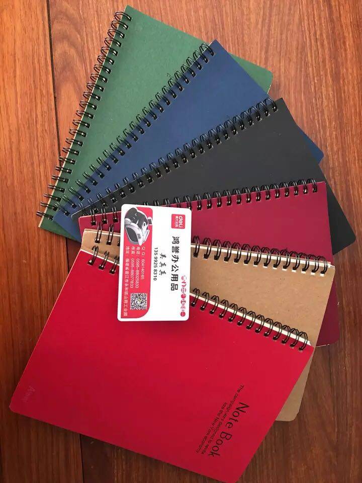 Abigai notebook convenient portable notepad fashion simple retro Kraft paper wire loop book loose page notepad