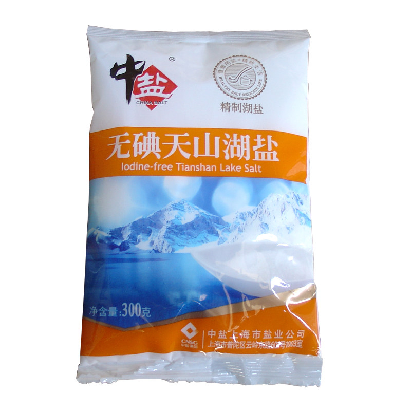 【天猫超市】中盐 无碘天山湖盐 300g 食用盐 调味品 调味料
