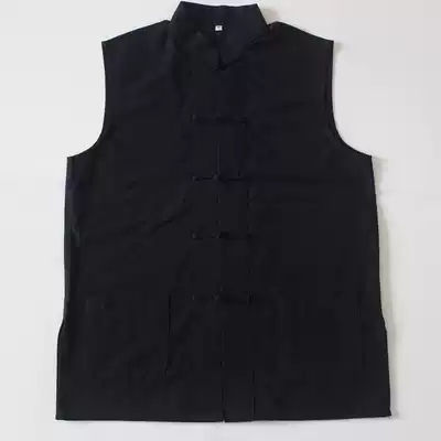 Men's cotton old coarse cloth Tang suit Waistcoat Vest sleeveless jacket men's clothing specials