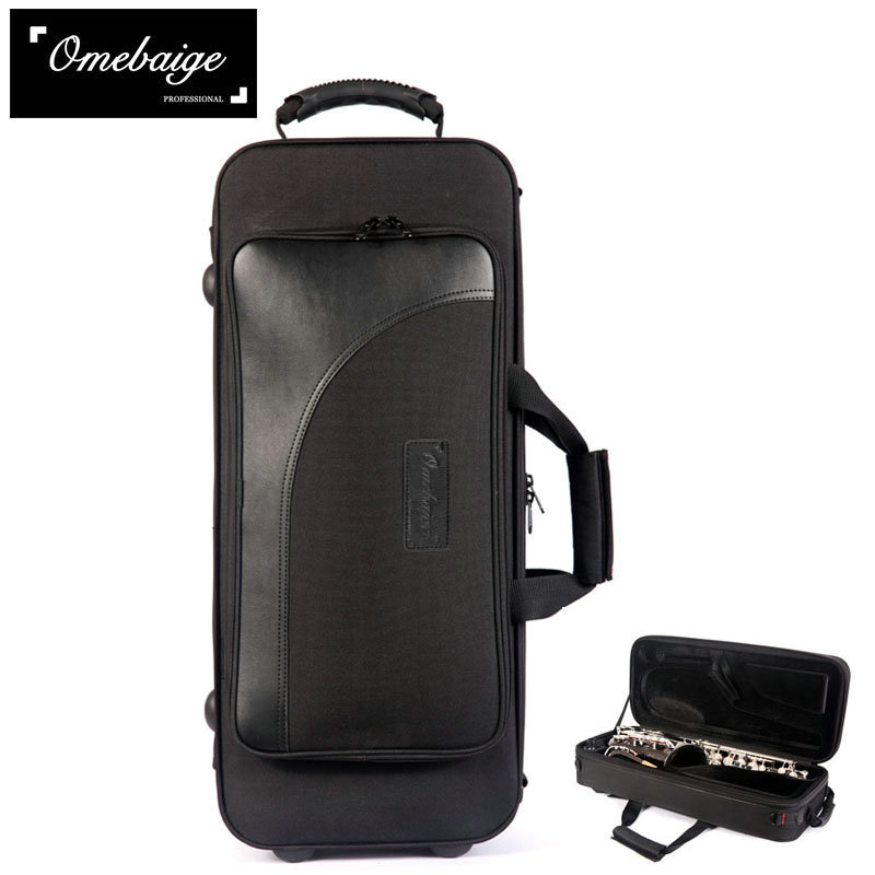 Promotion discounted Omebiage 100 g drop E midtone saxophone pack box packing musical instrument box bag double shoulder back-Taobao