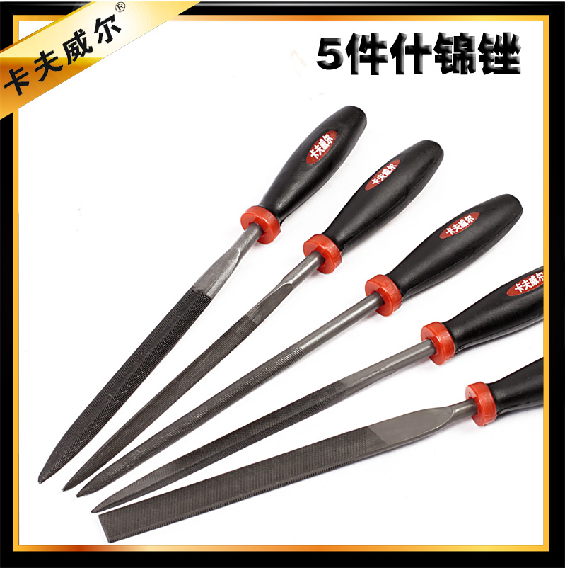 5-piece set of kinjin file set round file flat file semi-round file square file repair file hardware repair tool file