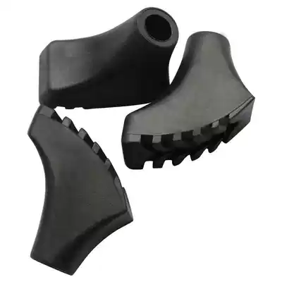 Outdoor climbing pole tip cover crutch cane cane accessories tip protective cover shoe type rubber sleeve horseshoe foot cover