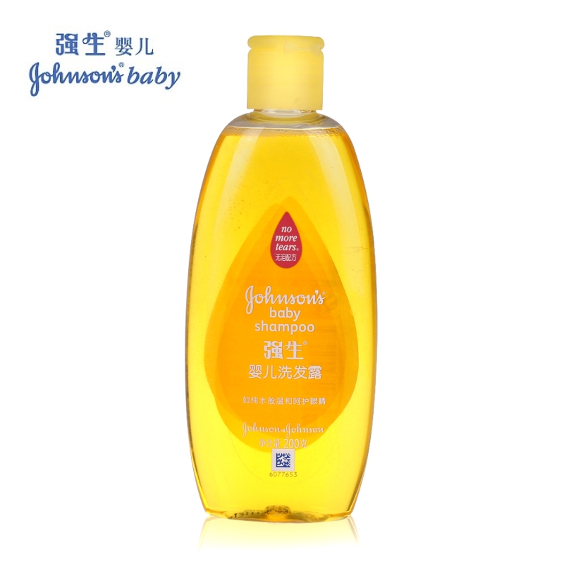 强生婴儿洗发露200ml 新生儿洗发水 无泪配方泡沫丰富温和无刺激