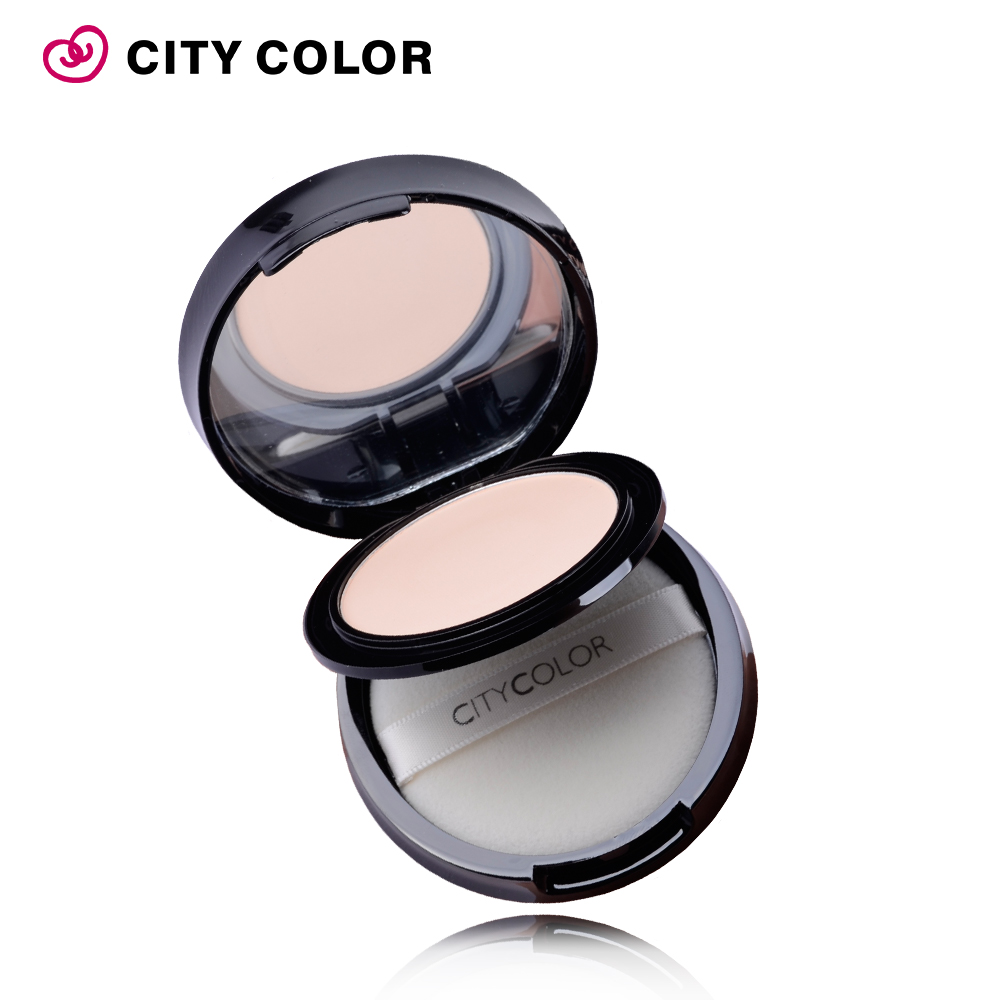 city color/城彩 裸妆清透两用粉饼 遮瑕保湿控油 白皙定妆