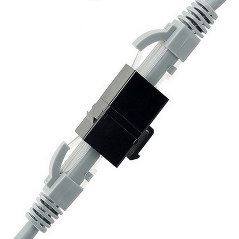 RJ45 network line connector pair connector network double-pass head network straight-through human head model block network line extension