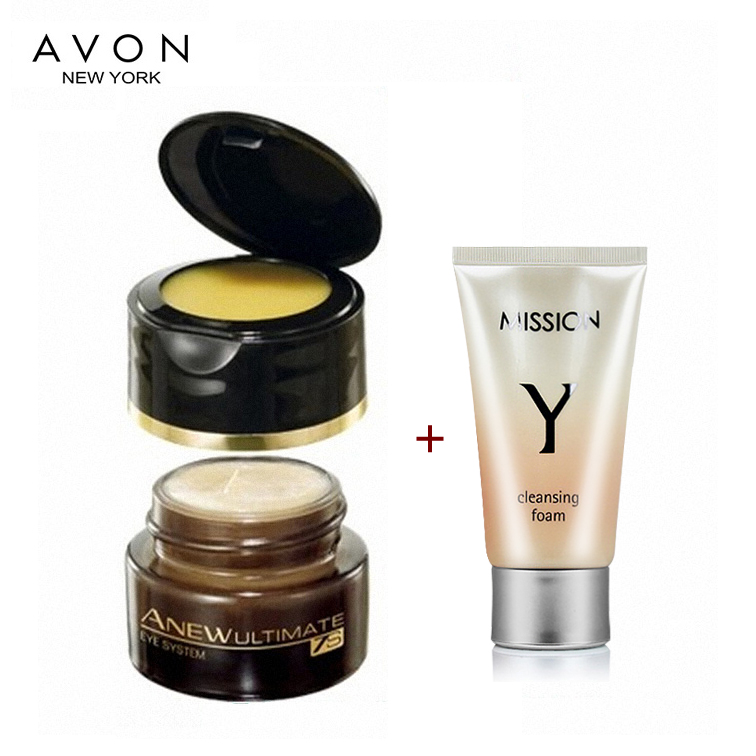包邮 专柜正品 Avon雅芳 新活金致肌源眼霜15克+2.5克抗皱