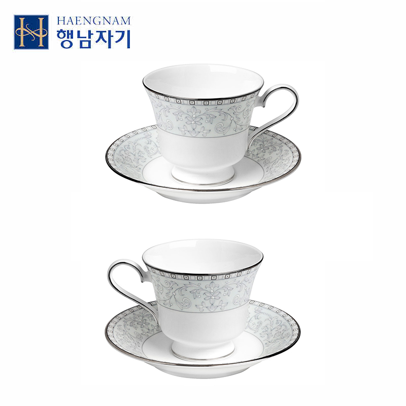 HAENGNAM Han Guoxing south China rural ipads porcelain cup 2 disc glair tea cup saucer knot wedding