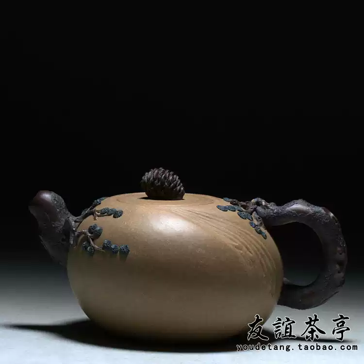 黃龍山原礦段泥紫砂壺南瓜造型全手工國家級工藝大師王建芳