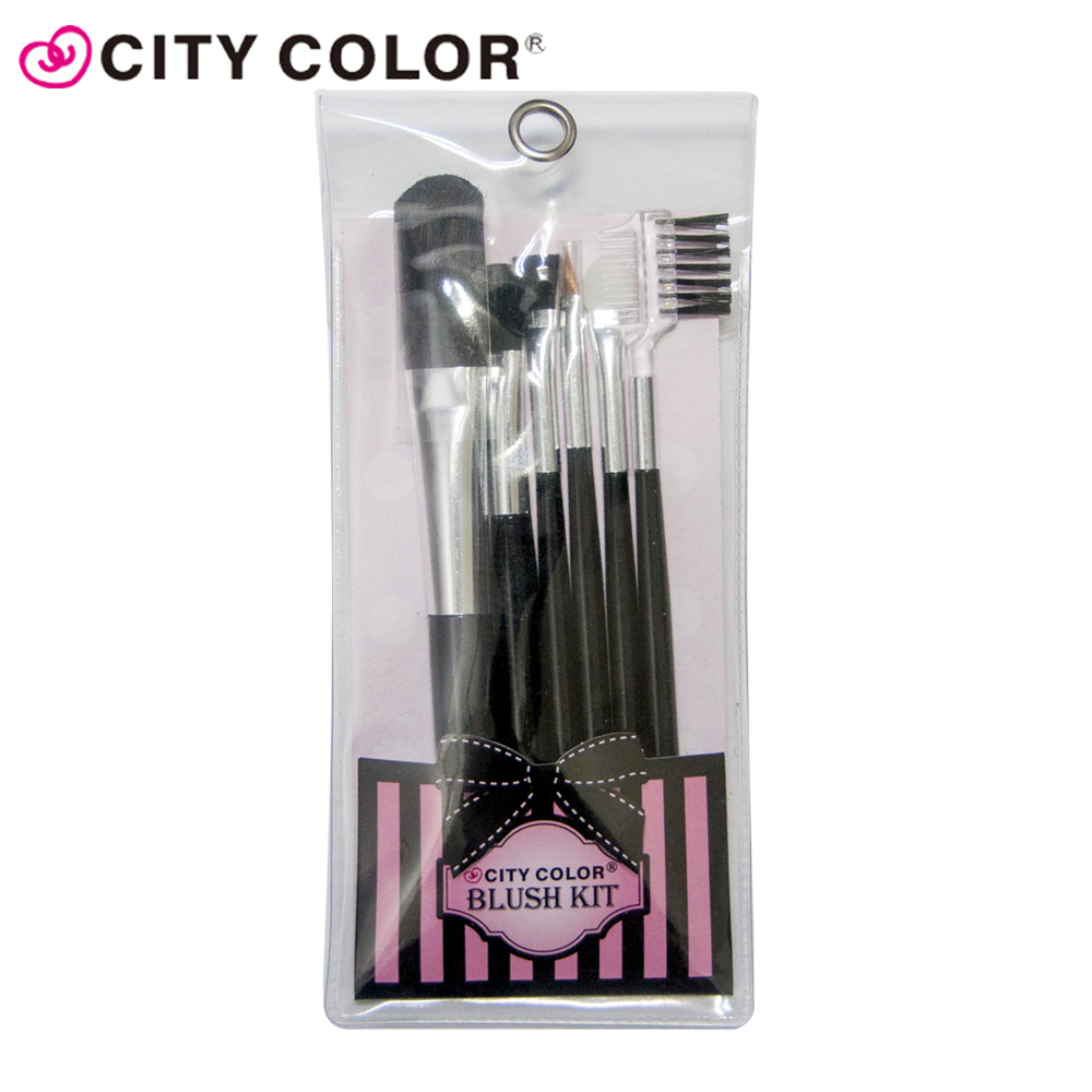 CITYCOLOR 专业毛刷组合6入彩妆必备美妆工具套装组 超软毛刷