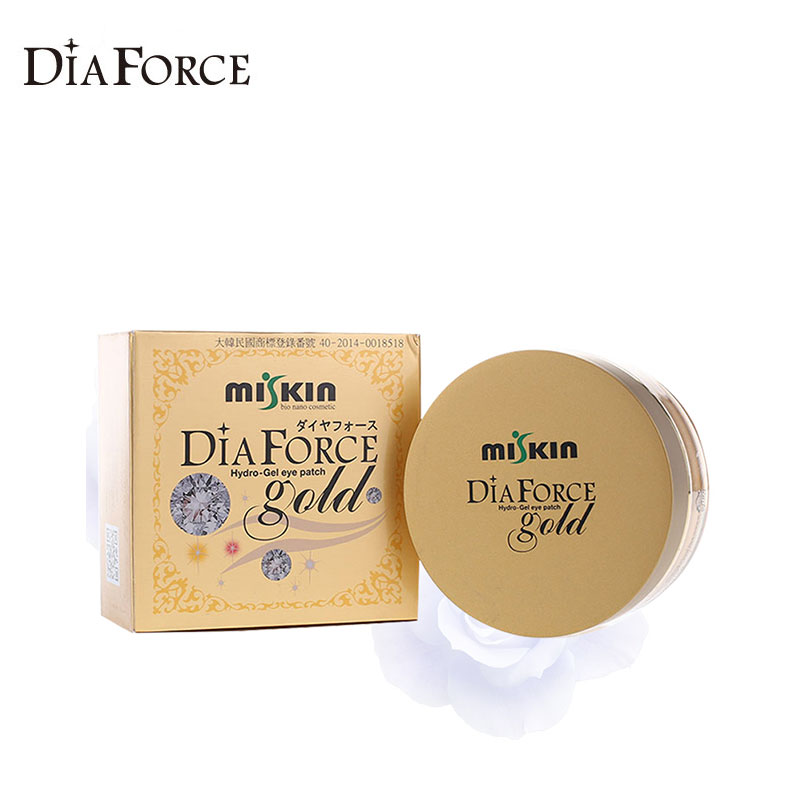 韩国直邮DIAFORCE 贵妇黄金钻石眼膜60片*1.1g紧致淡化眼袋黑眼圈
