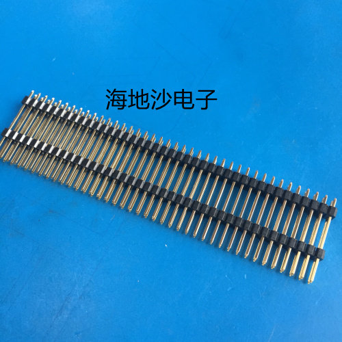 Premium socket connector 1U gold 2x40P double row straight needle double plastic lengthened L25 pitch 2 54mm connector