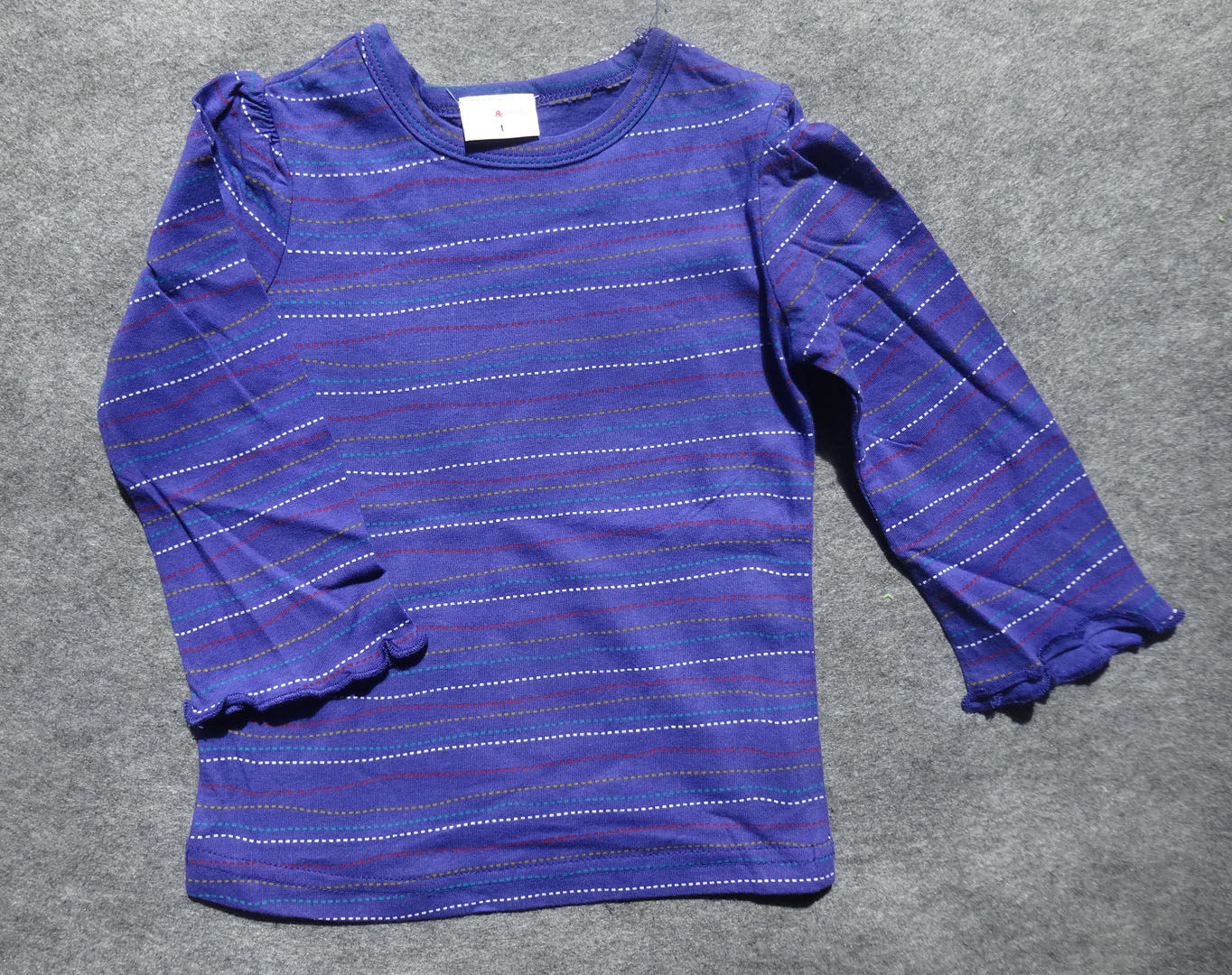 Clearance Sale Boys and Girls Baby Spring and Autumn Pure Cotton Long T Puff Sleeves Shoulder Sleeve Cuffs