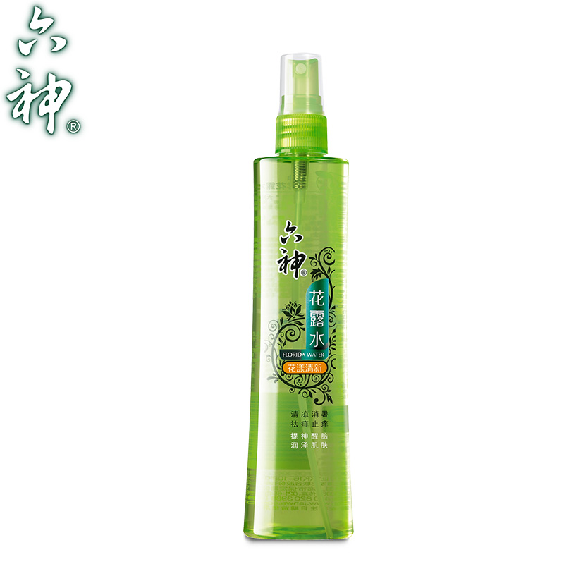 【品牌直销】六神喷雾花露水(清新花香)180ml 润泽肌肤 清凉止痒