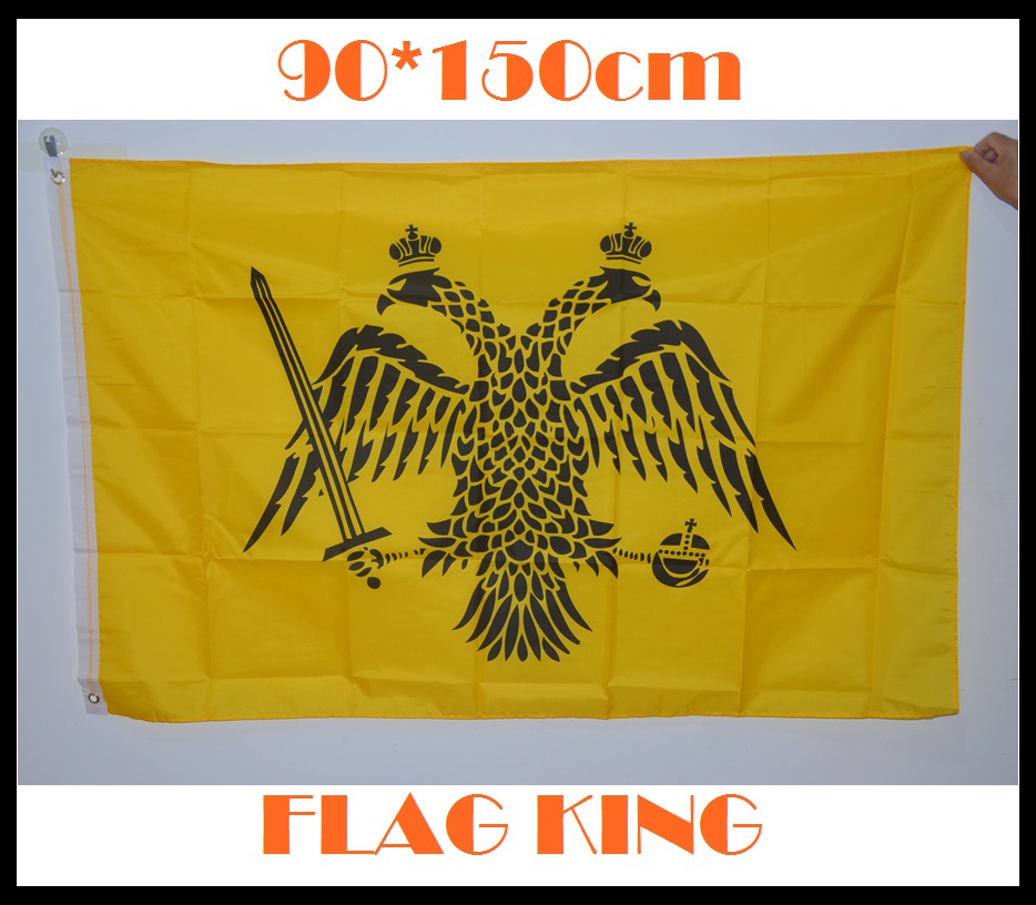 Orthodox Catholic Flag Orthodox Church Flag 90*150cm No. 4 Double-headed Eagle Flag