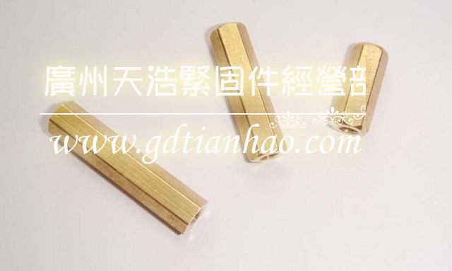 M4 series hexagonal copper column mother lengthened brass nut hexagonal isolation column hexagonal straight through copper column