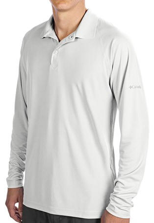 Spot Columbia Bunker Basin Columbia Sunscreen Long Sleeve Polo Shirt XM6200