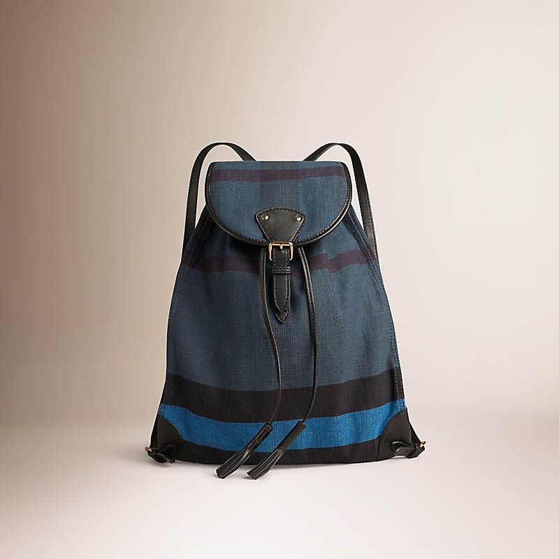 Burberry博柏利 套染 Canvas 格纹双肩包 40125681