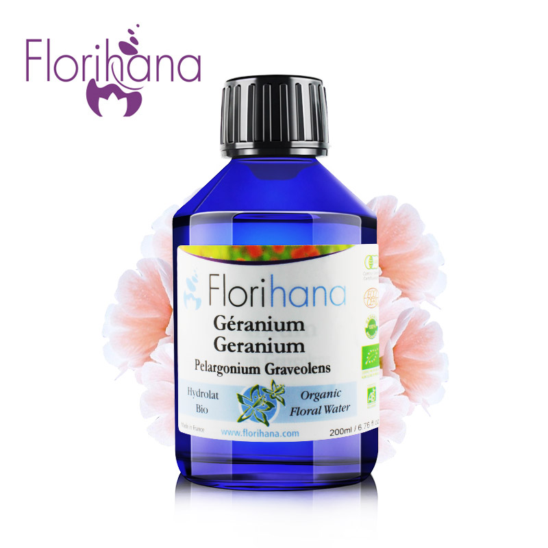 Florihana玫瑰天竺葵纯露  补水美白提拉紧致去角质爽肤水化妆水