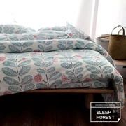 Một gia đình bốn đơn giản ba mảnh mùa thu và mùa đông bông chăn bông chăn trải giường giường gói 1.21.5 mét - Bộ đồ giường bốn mảnh