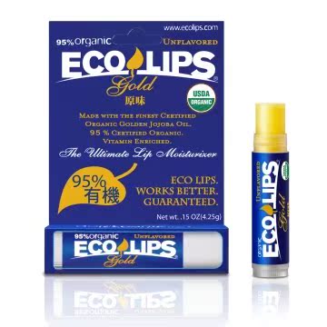 美国ECO LIPS 依蔻丽唇 天然护唇膏-原味(无色_)台湾官网直邮进口
