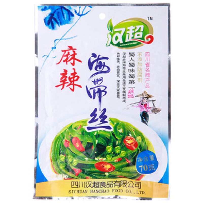 【天猫超市】汉超 麻辣海带丝 70g/袋 调味酱下饭菜拌面 四川特产