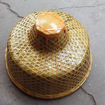Yellow deep sea hat Hainan hat bamboo leaf hat fishing hats bamboo hat big line Hat sun sun protection insulation