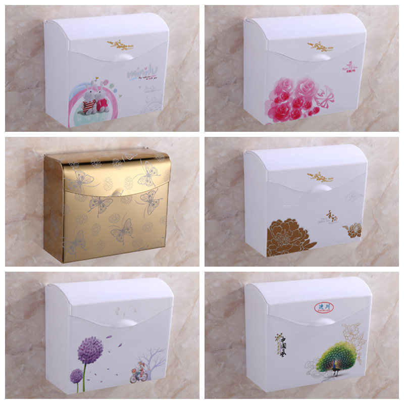 Cosmetic room tissue box European water - proof toilet carton Bathroom paper plastic papboard toilet toilet roll paper toilet shelf