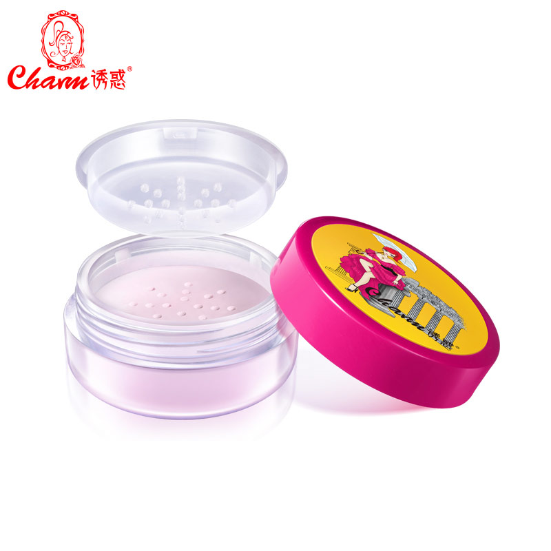 charm/诱惑女人定妆粉控油保湿持久遮瑕零负担不浮粉防水防汗修容